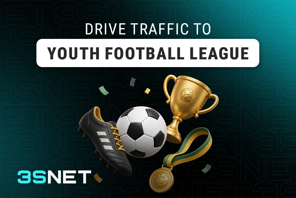 Drive traffic to Youth Football League with 3SNET!
