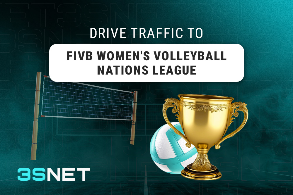 Drive traffic to FIVB Women's Volleyball Nations League 3SNET!
