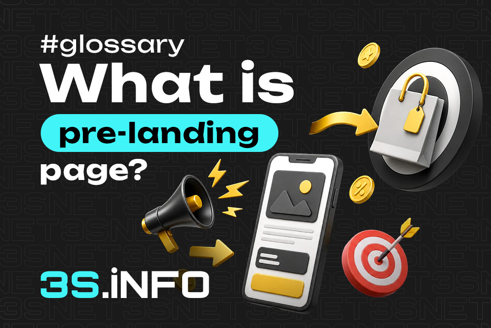 iGaming pre-landing page showing the path from an ad click through a pre-lander to an online casino or sportsbook landing page