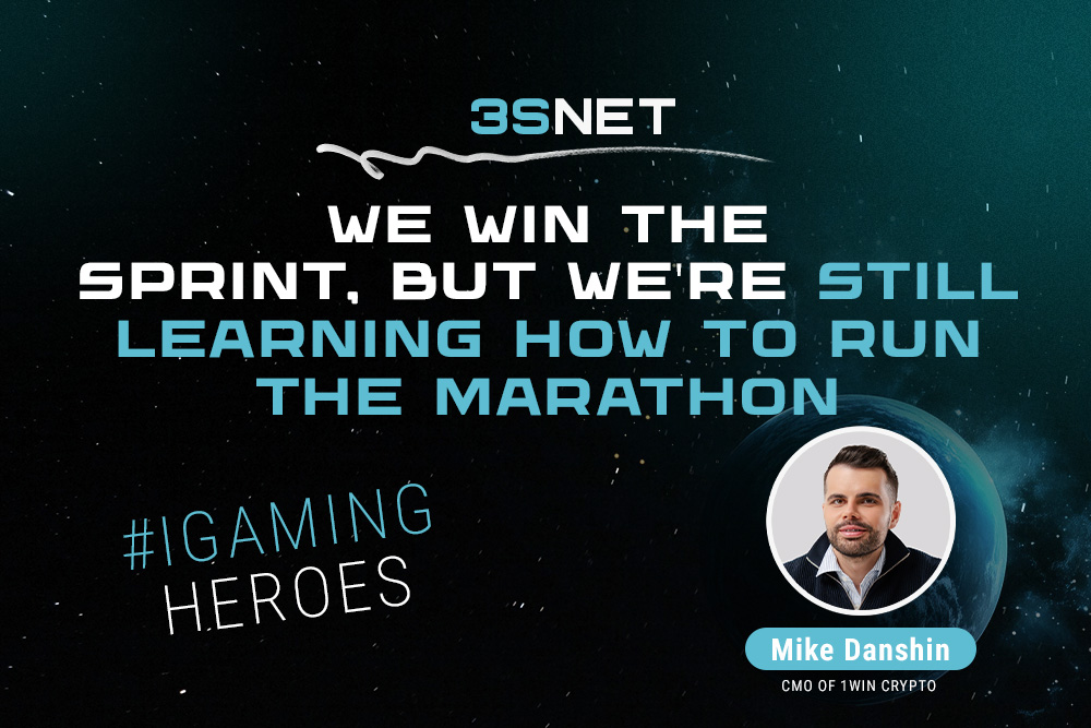Mike Danshin, CMO of 1win Crypto: "We win the sprint, but we're still learning how to run the marathon."