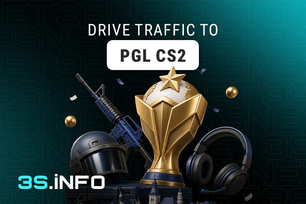 Drive traffic to the PGL CS2 with 3SNET!