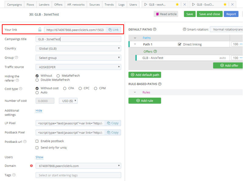 PeerClick Integration