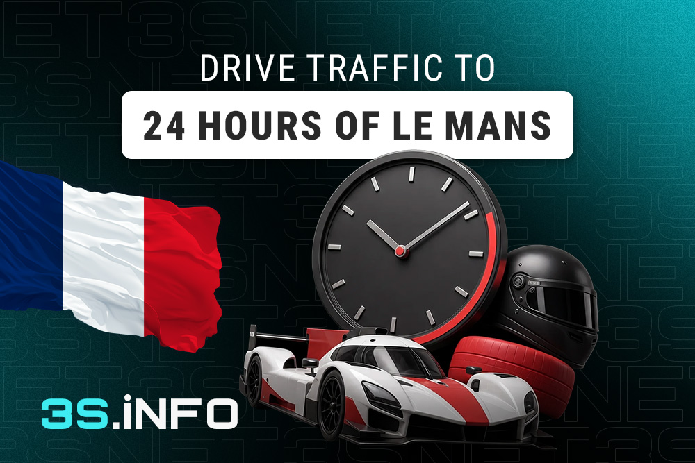 Drive traffic to the 24 Hours of Le Mans with 3SNET!