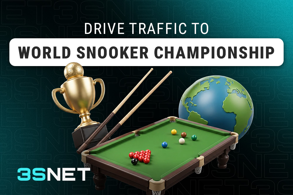 Drive traffic to World Snooker Championship with 3SNET!
