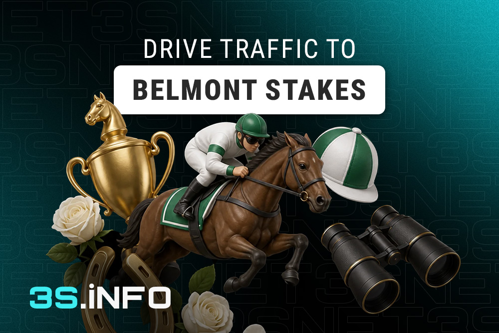 Drive traffic to the Belmont Stakes with 3SNET!