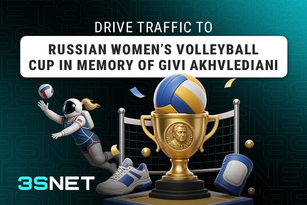 Drive traffic to Russian Women’s Volleyball Cup in Memory of Givi Akhvlediani with 3SNET!