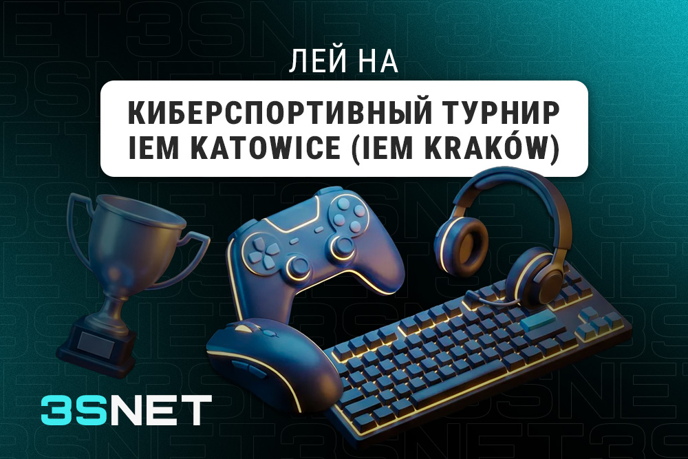 Лей на киберспортивный турнир  IEM Katowice вместе с 3SNET!