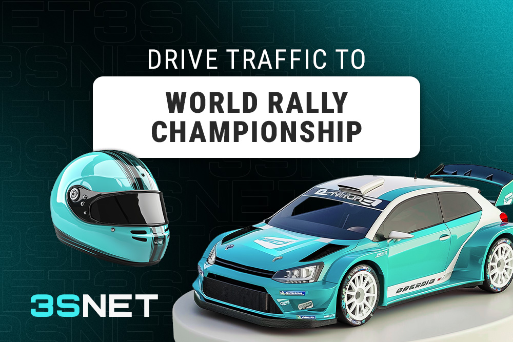 Drive traffic to World Rally Championship with 3SNET!