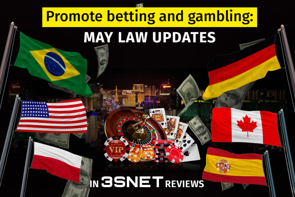 How to promote betting and gambling: news for May in 3SNET reviews