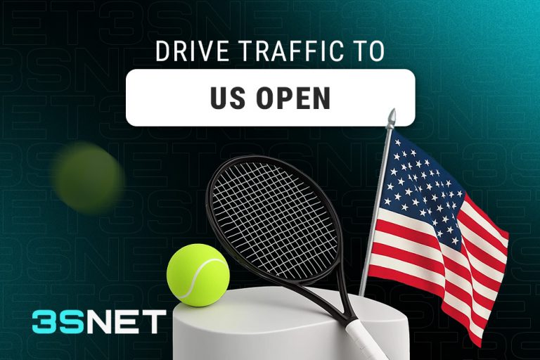 Drive traffic to US OPEN with 3SNET!