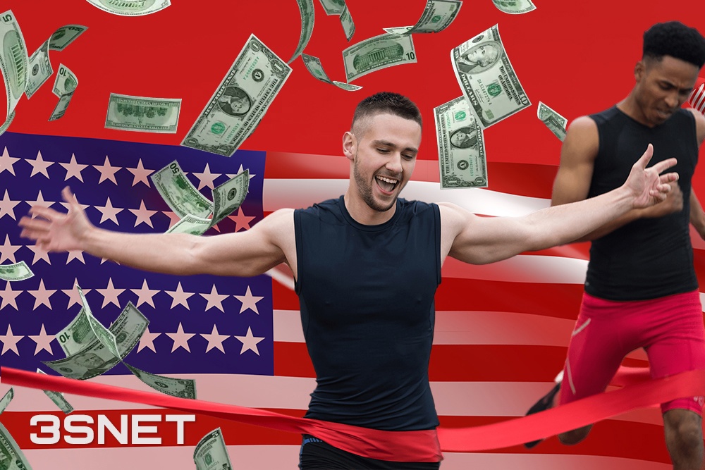 US betting market sets records