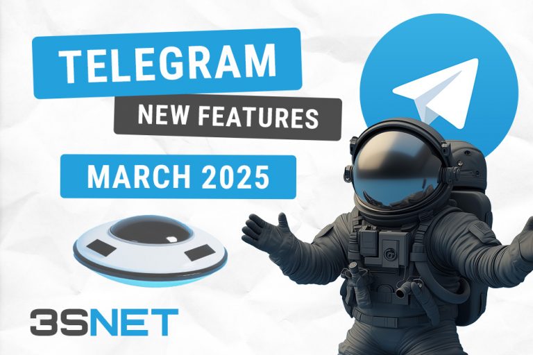 Telegram 2025 new features in March: how to get and spend stars, how much does an advertising post in a Telegram cost, new 3SNET channel