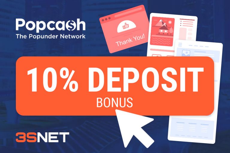 Look for a promo code for a discount in popcash on 3SNET!