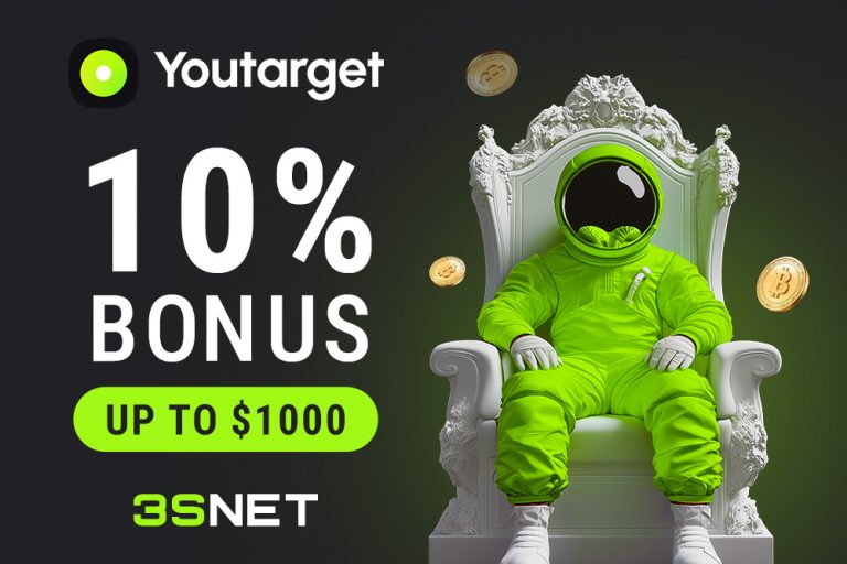 YouTarget Advertising Network Promo Code 3SNET for Bonus